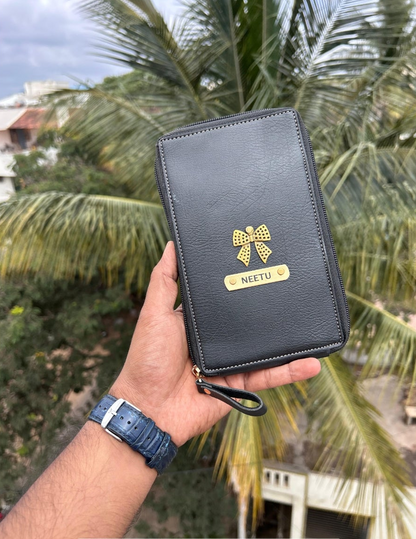 Compact Multi-Utility Travel Wallet Organizer